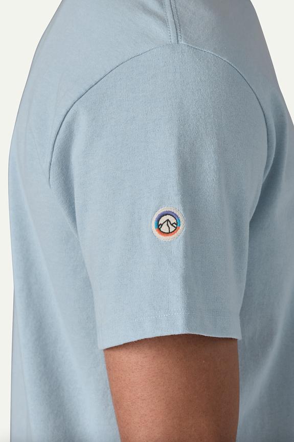 Patagonia Fitz Roy Icon Responsibili-Tee Fleck Blue-5